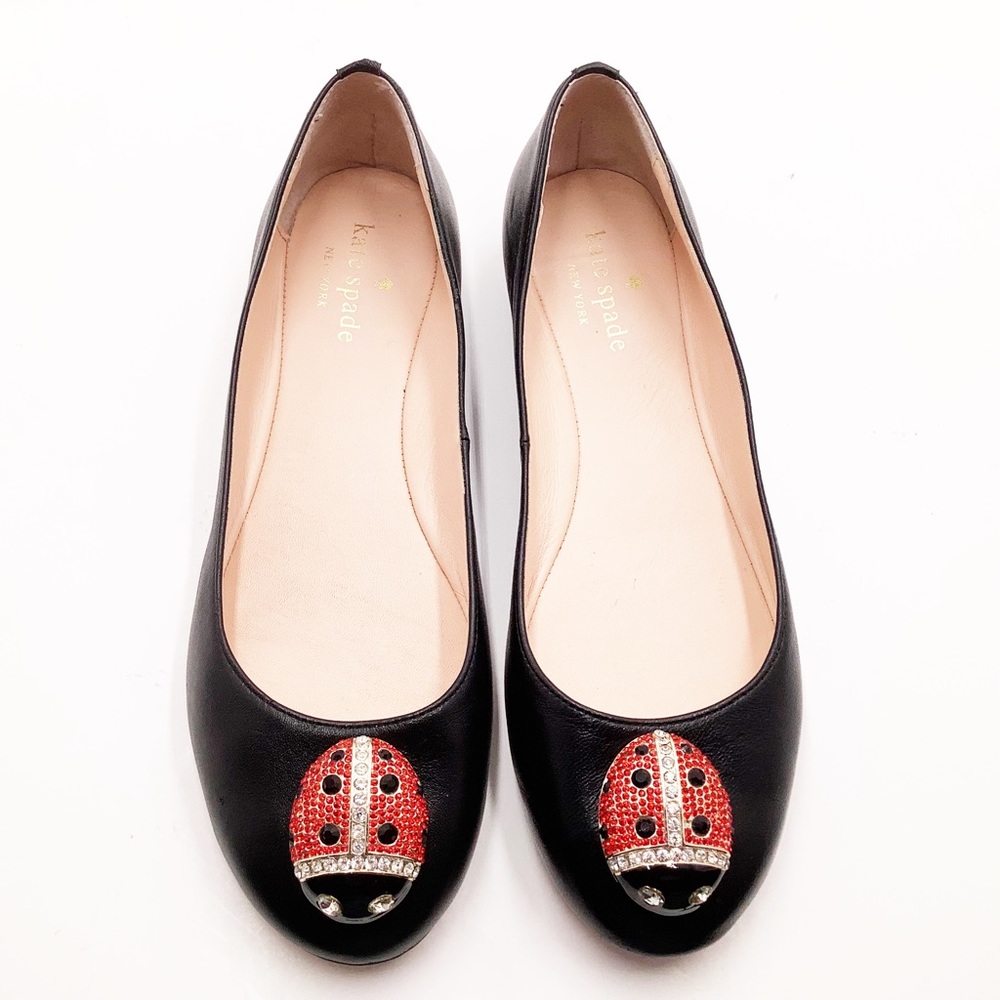 {Kate Spade} Lady Bug Embellished Flats